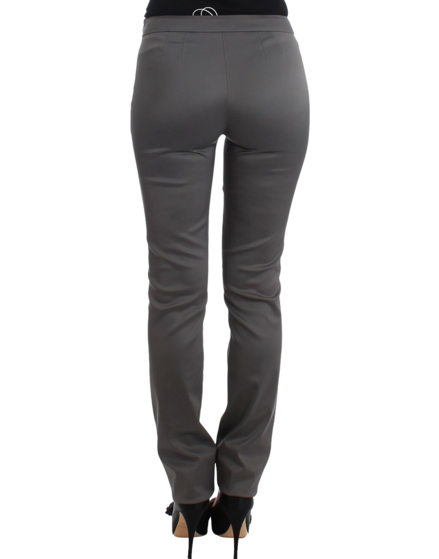 John Galliano Chic Gray Slim-Fit Designer Pants - Men's Fashion Apparel
