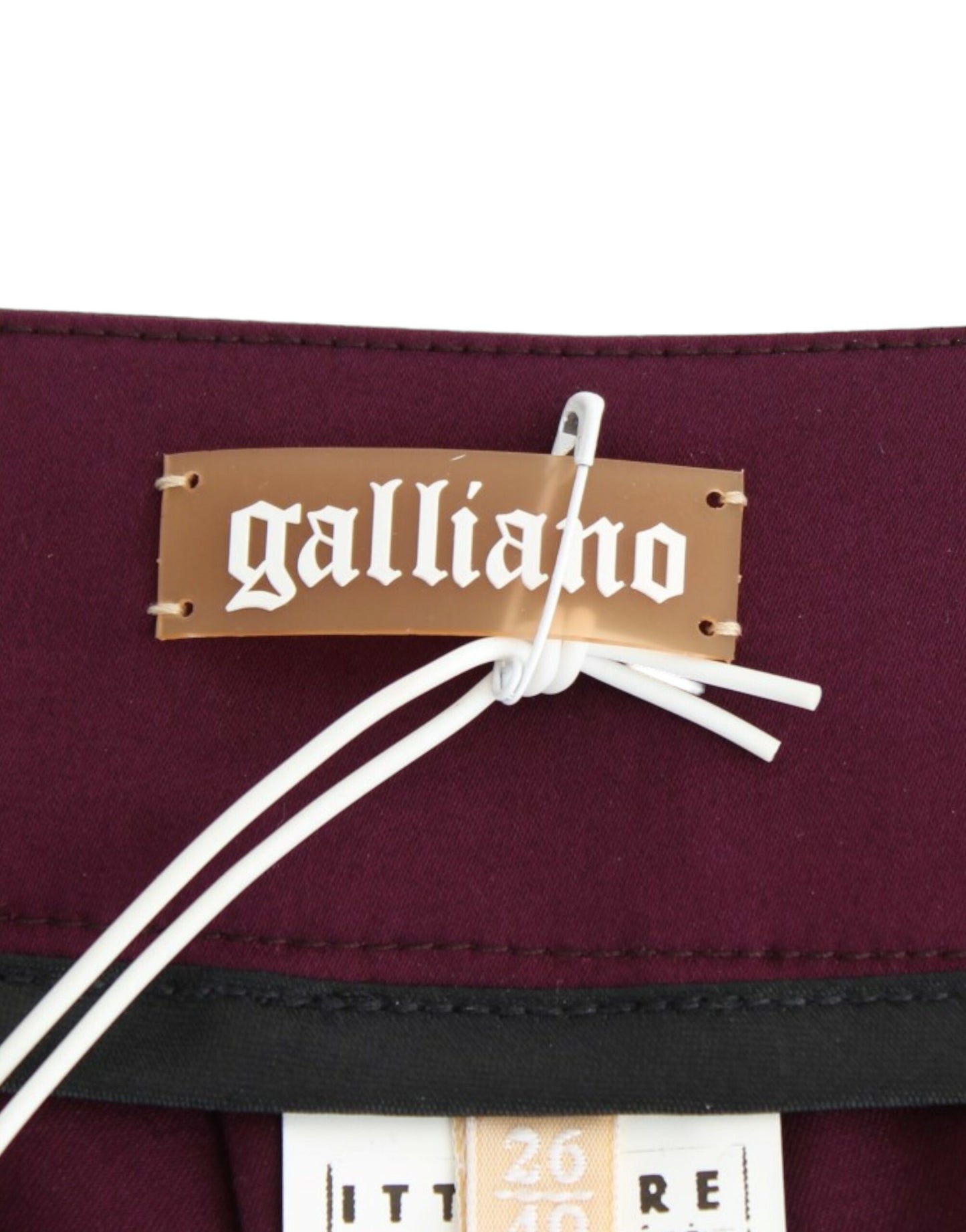 Purple Slim Pants by John Galliano for an Elevated Ensemble