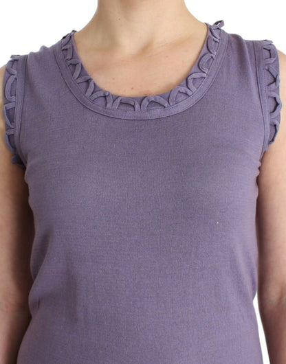 Sophisticated Knee-Length Cotton Dress with Original Tags and Subtle Logo Details