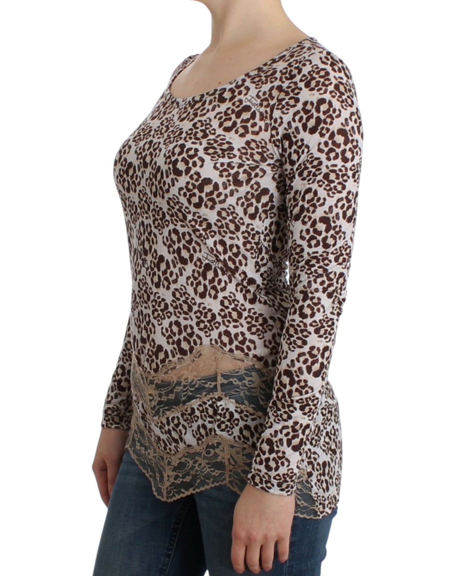 100% Authentic Cavalli longsleeved top with delicate floral design