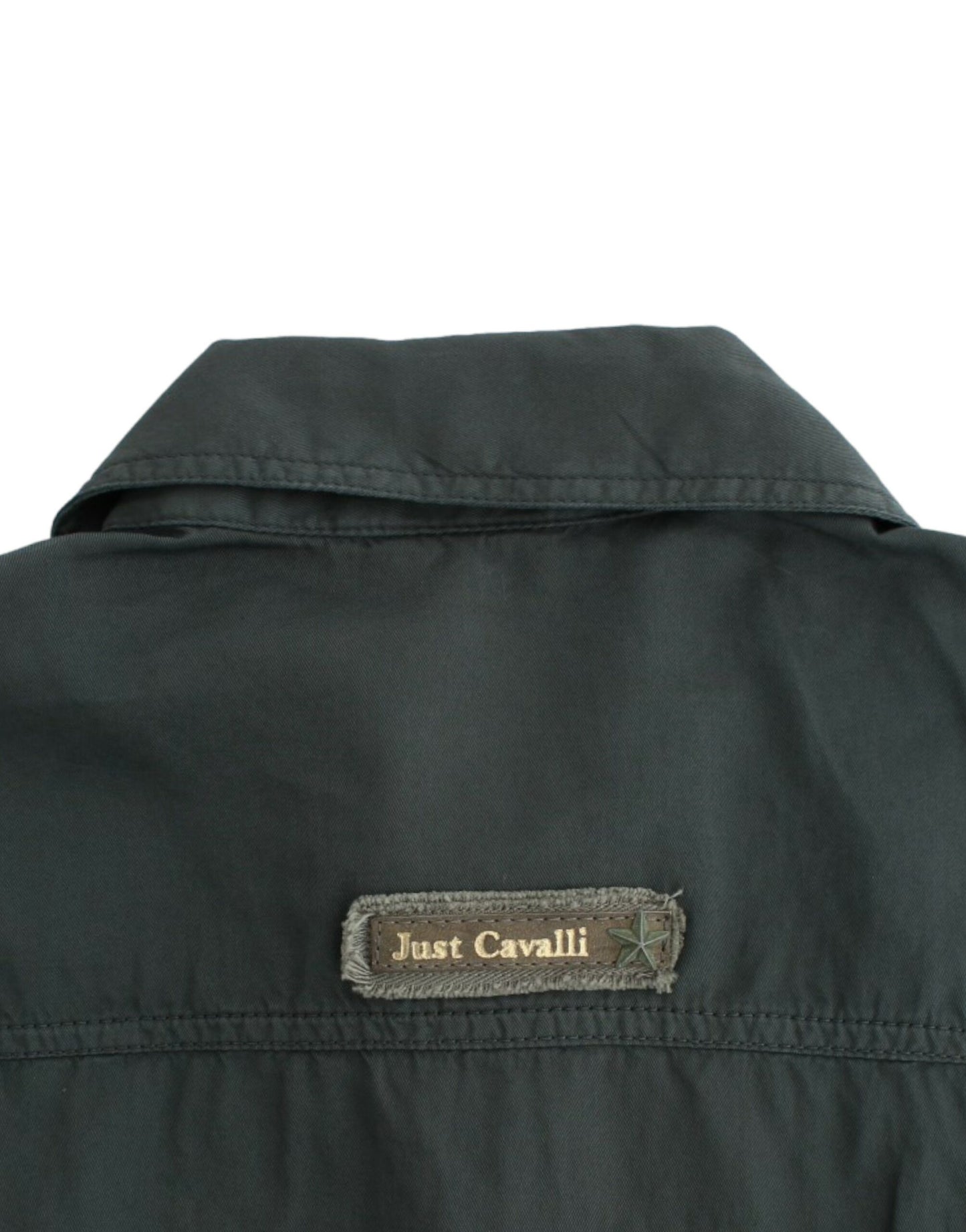 Cavalli Gray Button Down Shirt, the epitome of comfort and style