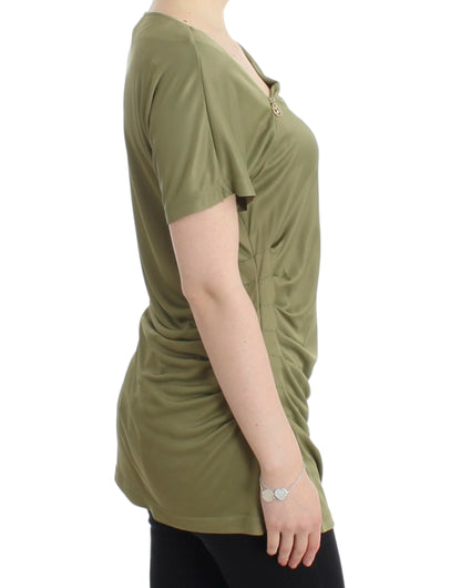 Adorned with the brand’s logo and elegant gold-toned metal details