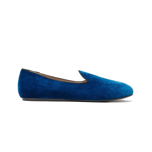 Charles Philip Blue Velvet Unisex Loafer
