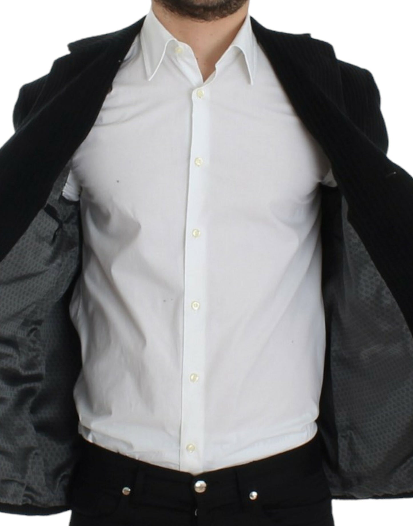Dolce & Gabbana Elegant Black Martini Blazer Jacket: Sophisticated and stylish men's formalwear