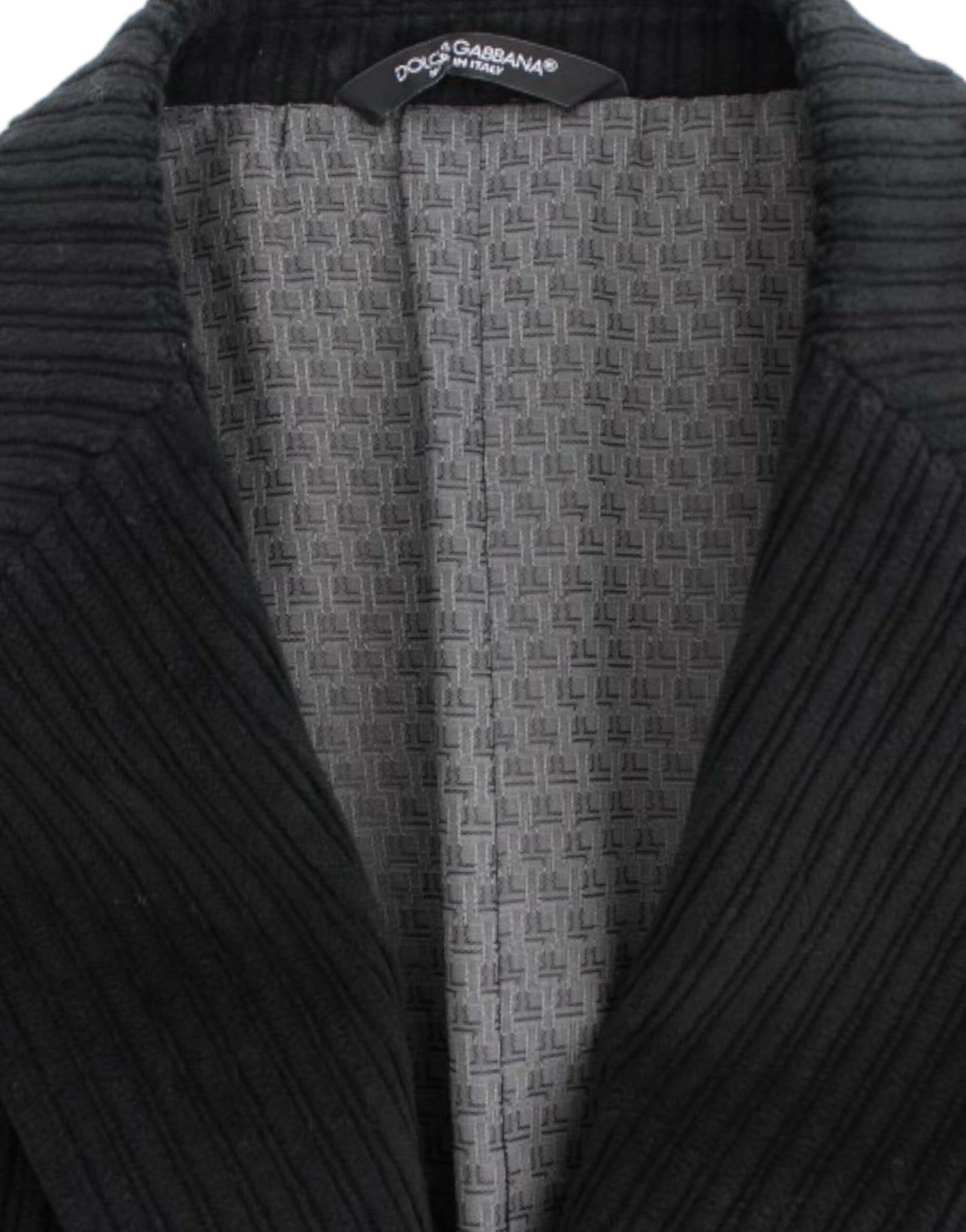 Dolce & Gabbana Elegant Black Martini Blazer Jacket with Stylish Design