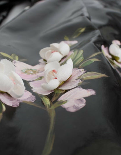 Dolce & Gabbana Elegant Floral Embellished Shift Dress in luxurious silk