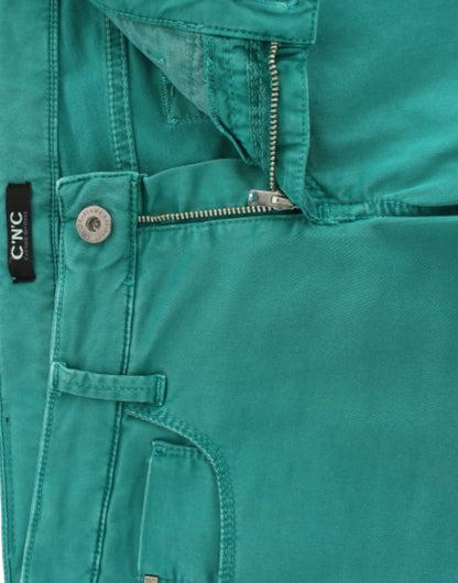 Stunning green jeans adding a touch of sophistication to any outfit