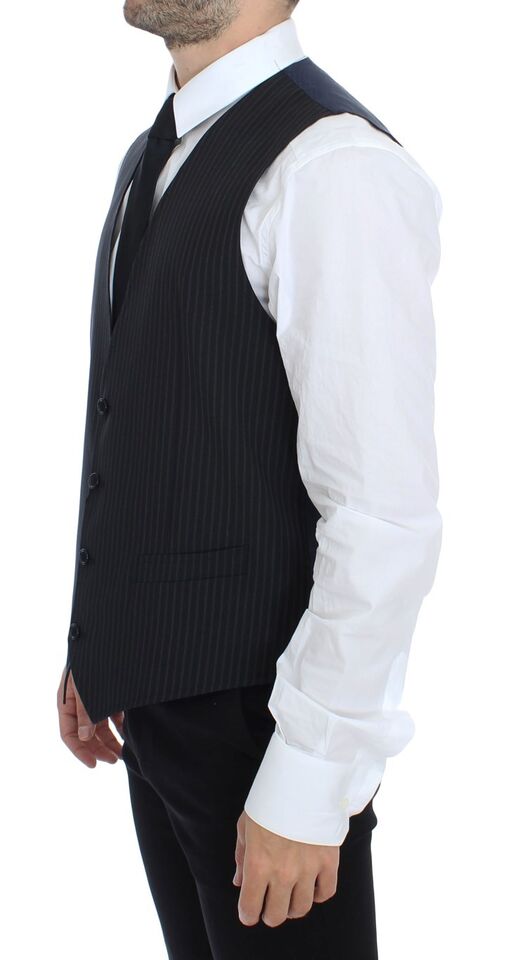  Dark gray striped front and blue back 