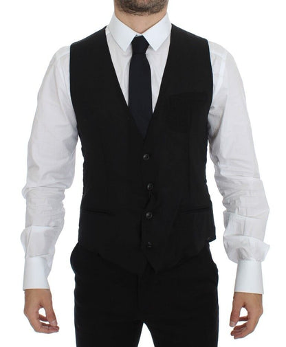Exude sophistication with this stunning 100% authentic Dolce & Gabbana dress vest