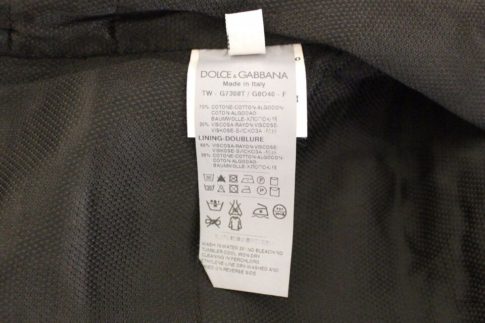 Stunning single-breasted black vest from Dolce & Gabbana