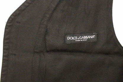 Italian-made black vest with impeccable tailoring