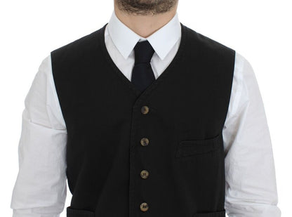 Tailored Italian elegance with adjustable back waist strap