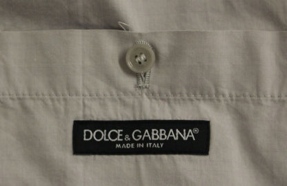 Timeless and elegant Beige Dress Vest with logo details from Dolce & Gabbana