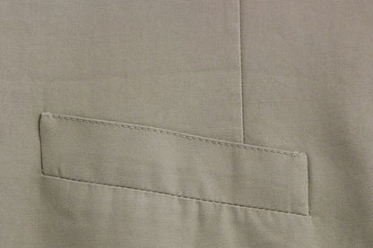 Beige Dress Vest with sophisticated single-breasted design and adjustable back waist strap for a tailored fit