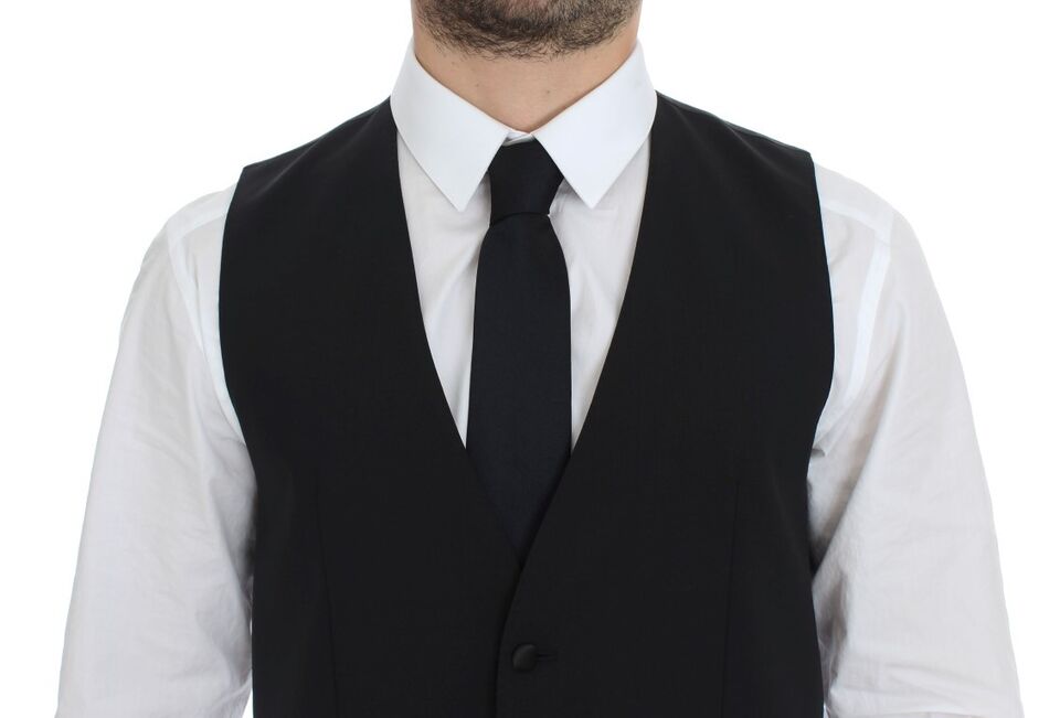  Luxurious black dress vest from Dolce & Gabbana MainLine collection 