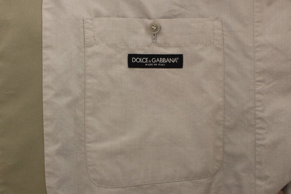 Detailed look at the Italian craftsmanship and full front button closure of the Dolce & Gabbana Dress Vest