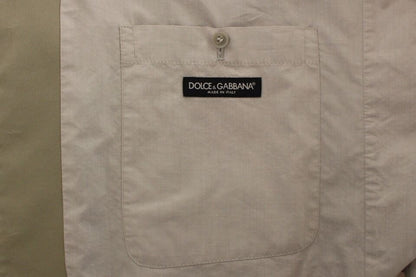Detailed look at the Italian craftsmanship and full front button closure of the Dolce & Gabbana Dress Vest