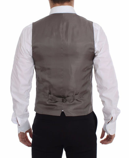 Dolce & Gabbana Elegant Beige Cotton Dress Vest made in Italy from 100% premium cotton