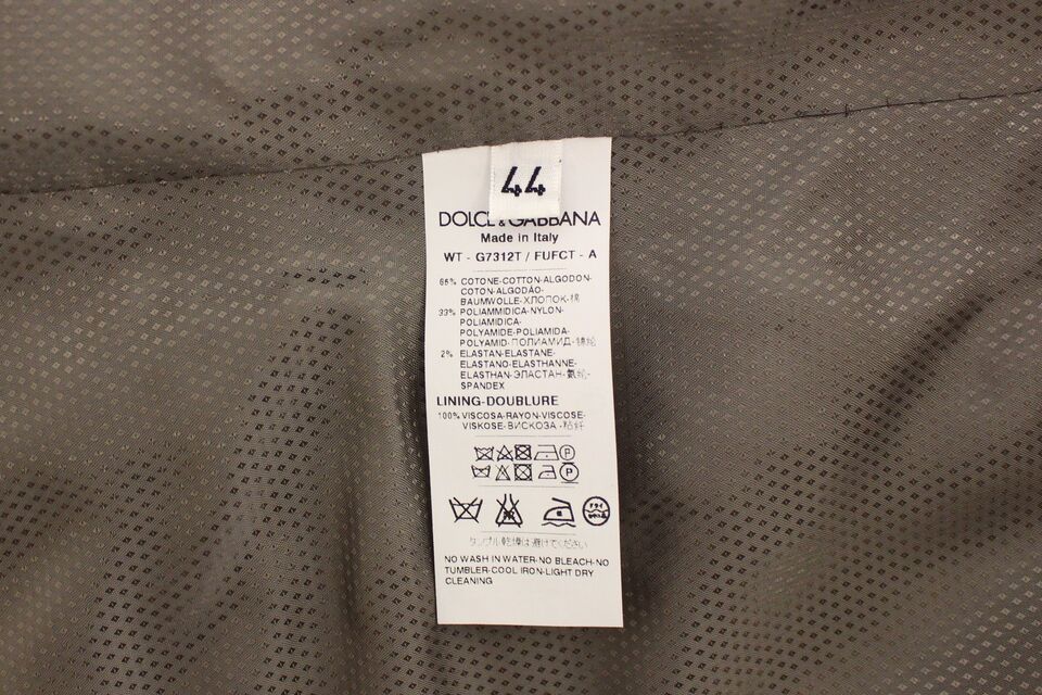 Dolce & Gabbana Elegant Beige Cotton Dress Vest brand new item with subtle logo details