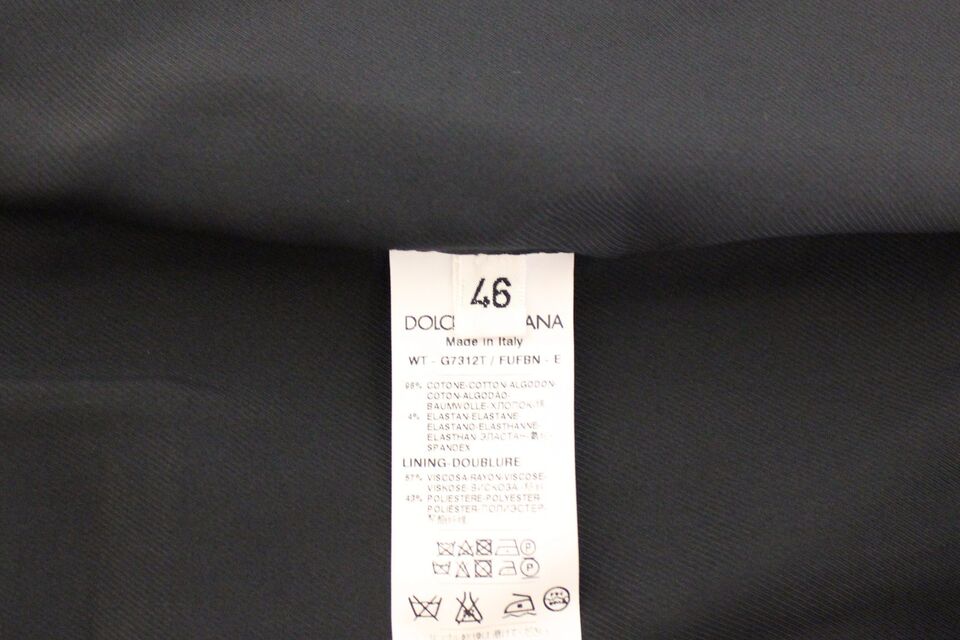 Dolce & Gabbana Elegant Blue Cotton Stretch Dress Vest from MainLine Dolce & Gabbana collection