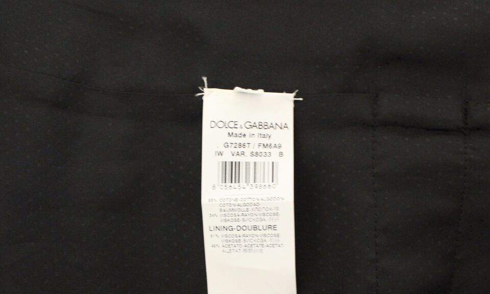 Luxurious Dolce & Gabbana single-breasted vest with adjustable back waist strap