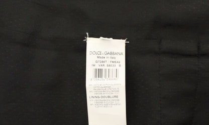 Luxurious Dolce & Gabbana single-breasted vest with adjustable back waist strap