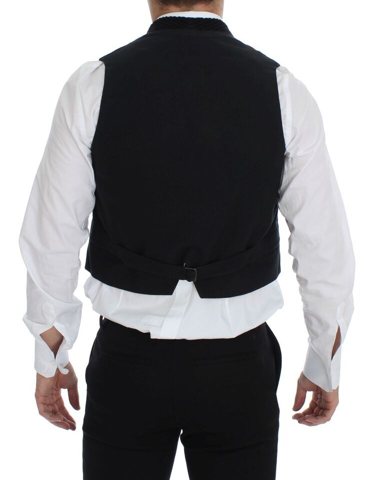Italian luxury Dolce & Gabbana Dress Vest with single-breasted cut and full front button closure