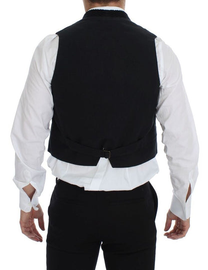 Italian luxury Dolce & Gabbana Dress Vest with single-breasted cut and full front button closure