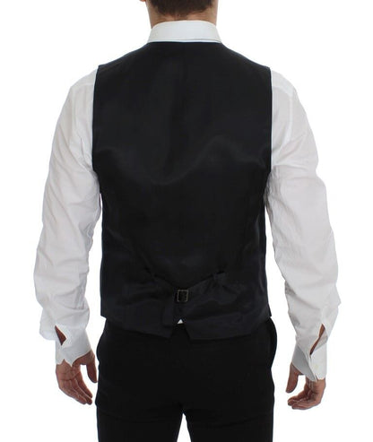 100% Authentic Dolce & Gabbana Vest Crafted in Italy from 100% Wool with Full Front Button Closure