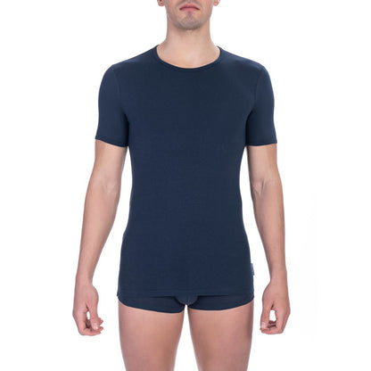 Bikkembergs Army Cotton Men T-Shirt in Green with Logo Print