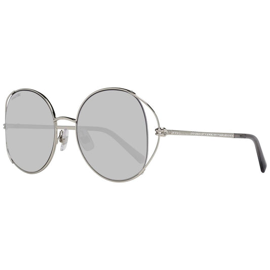 Swarovski Silver Women Sunglasses with Oval Style and Grey Gradient Lenses