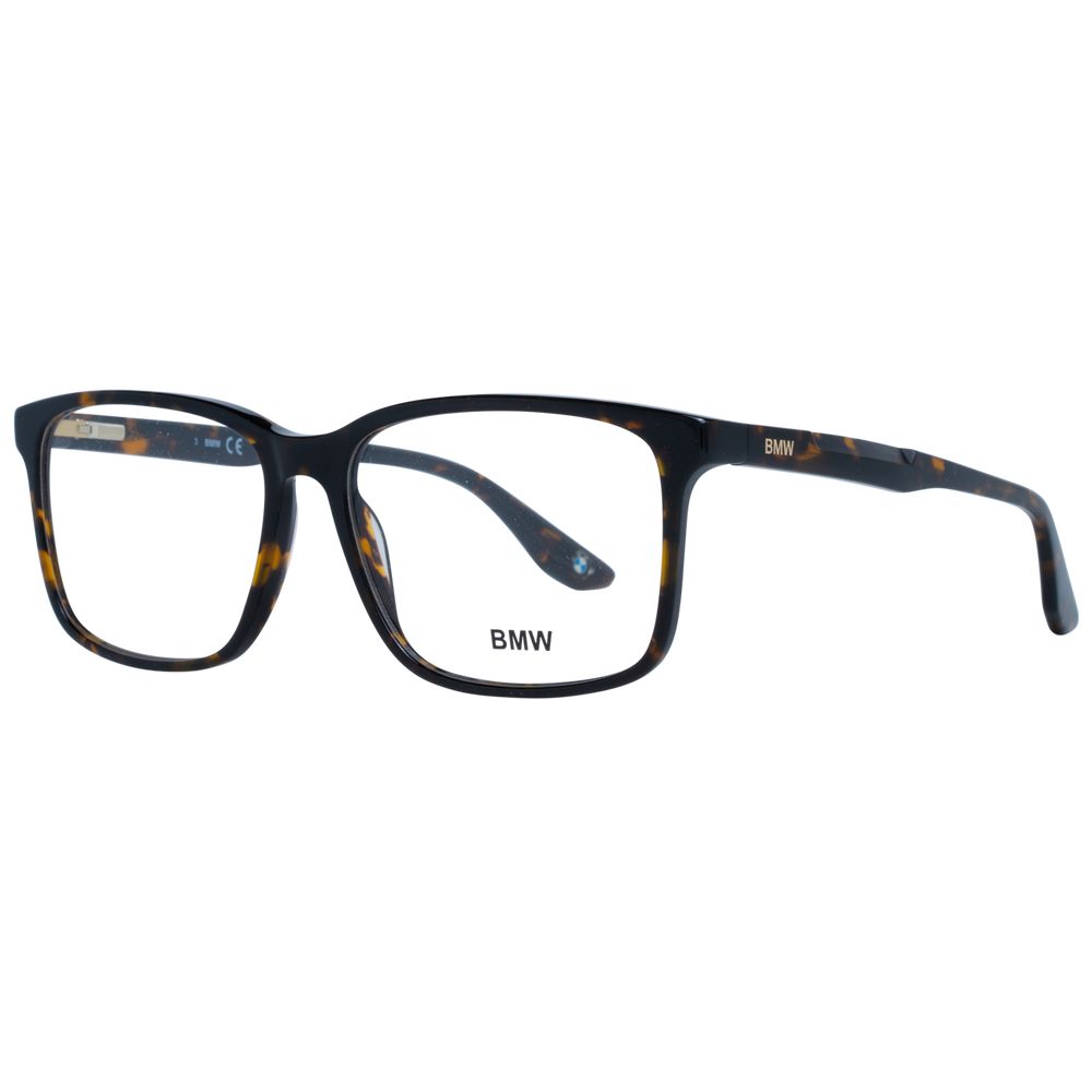 BMW Brown Men Optical Frames in full-rim style, trapezium shape, with spring hinge