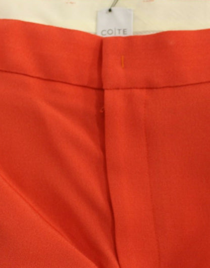 Chic Orange Boyfriend Pants, Italian Crafted, High-Quality Women's Fashion