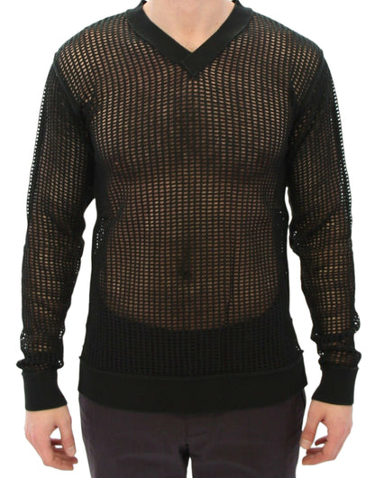 Dark green knitted sweater from Dolce & Gabbana MainLine BlackLabel collection