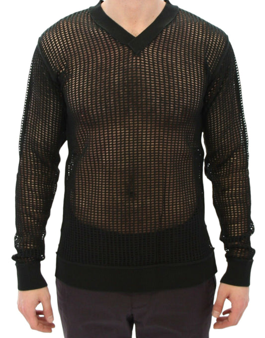 Dark green knitted sweater from Dolce & Gabbana MainLine BlackLabel collection
