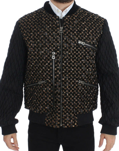 Exquisite Black Sequined Jacket capturing light and drawing in the gaze