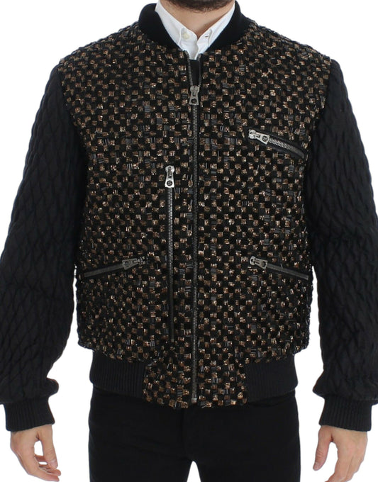 Exquisite Black Sequined Jacket capturing light and drawing in the gaze