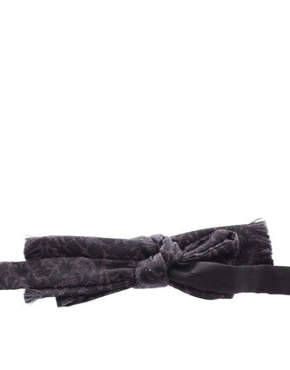 Elegant Silk and Wool Waist Belt by Dolce & Gabbana