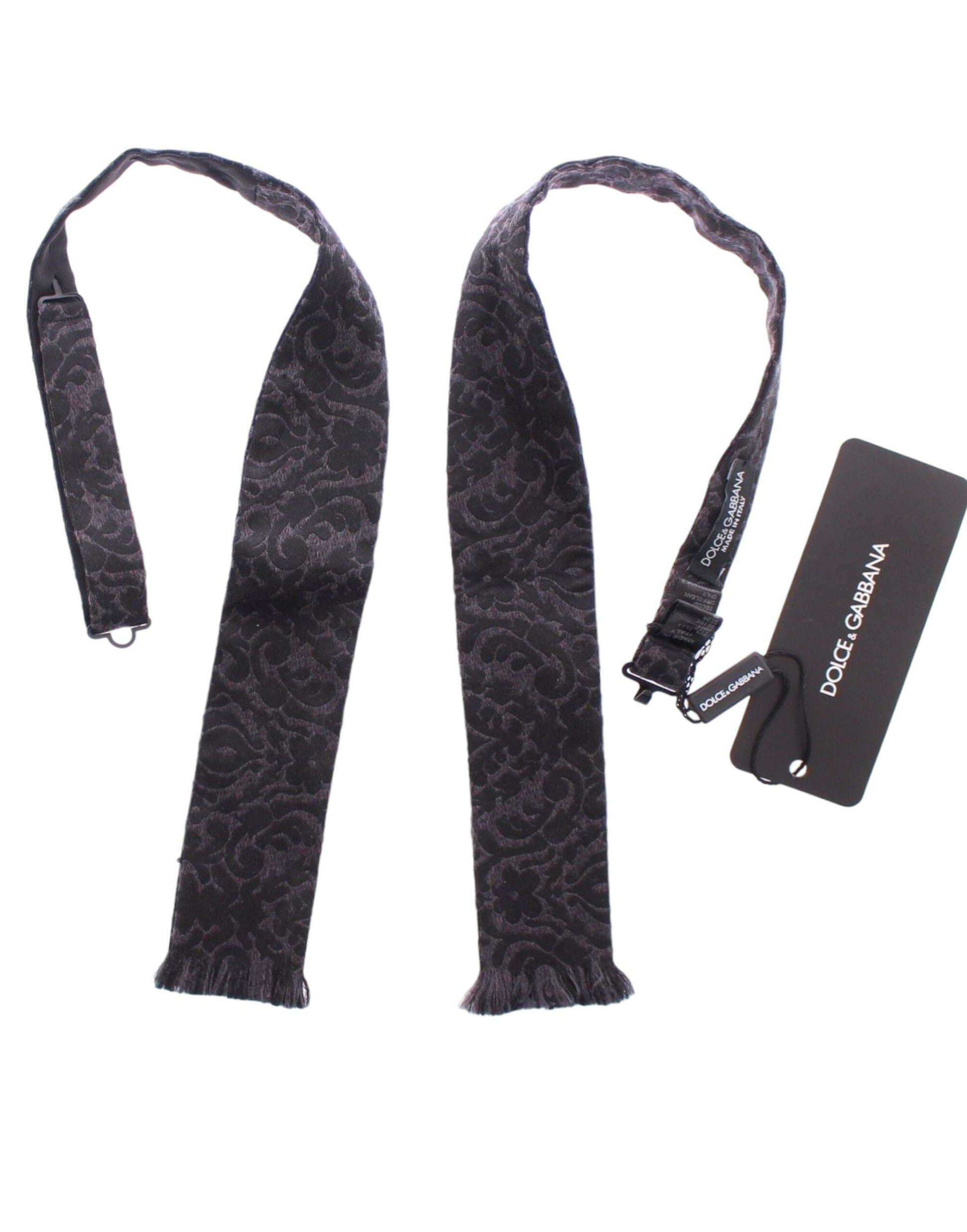 Dolce & Gabbana Paisley Silk Bow Tie