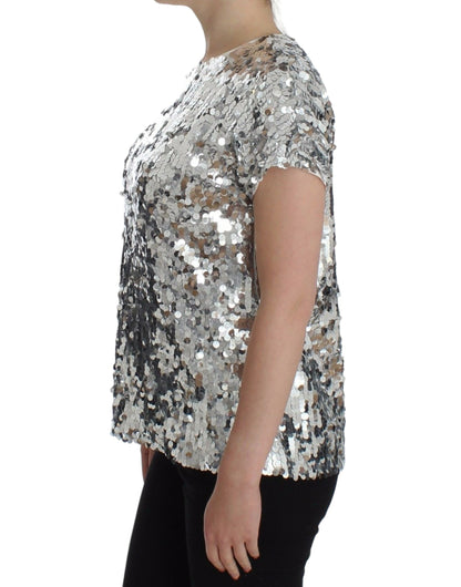 100% Authentic Dolce & Gabbana blouse perfect for gleaming soirée