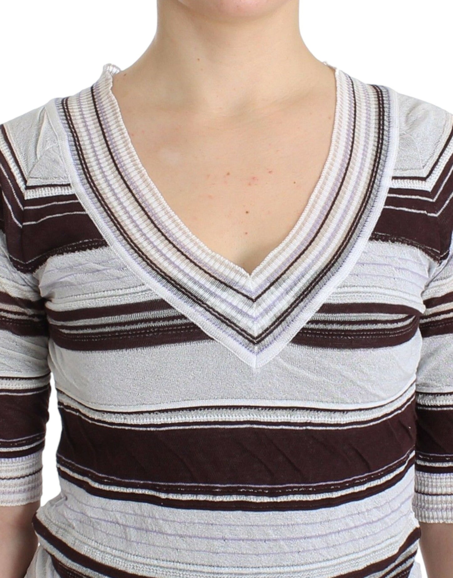 Top with logo details and country of origin in IT