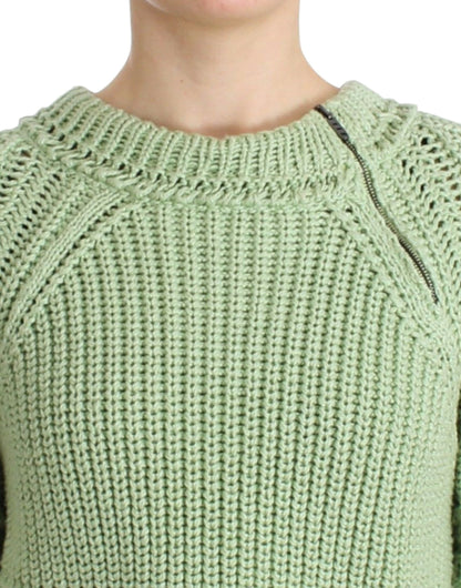 Italian cotton blend Cropped Sweater with chic and stylish design