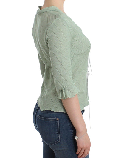 Lightweight and comfortable green knit top from Ermanno Scervino