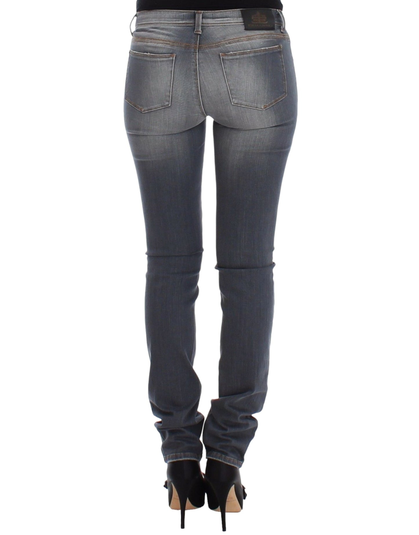 Ermanno Scervino gray slim-fit skinny jeans with chic and stylish design