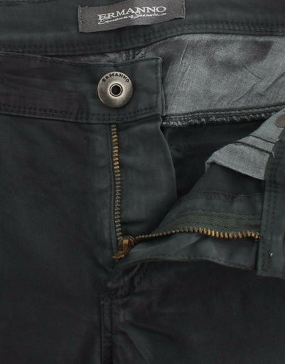 Ermanno Scervino dark green slim-fit jeans, perfect for a chic, upscale look