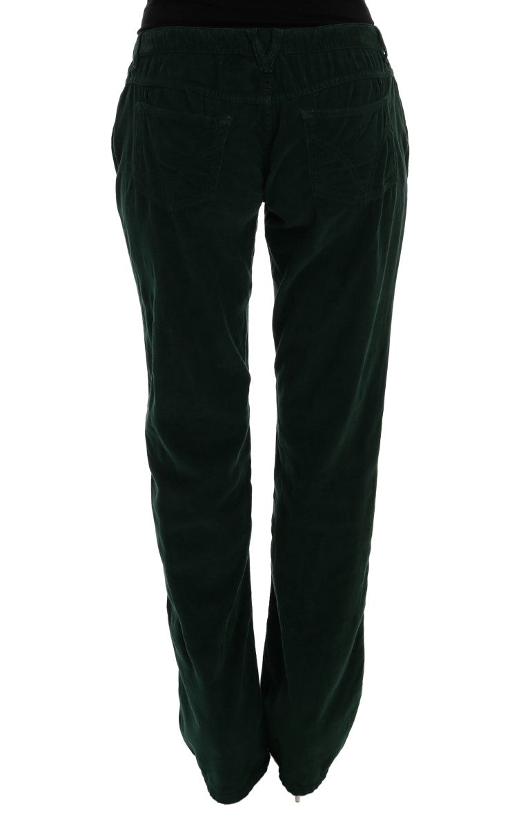 Stylish and comfortable cotton blend trousers with front and back pockets
