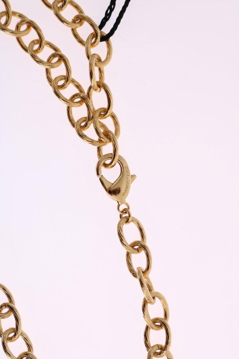 Elegant necklace with gold crystal design and Italian heritage