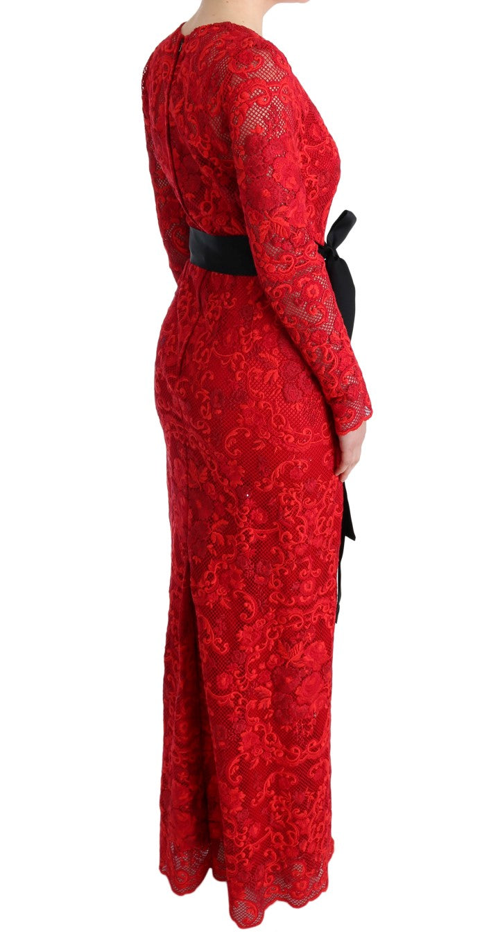 Elegant red sheath dress with back zipper closure