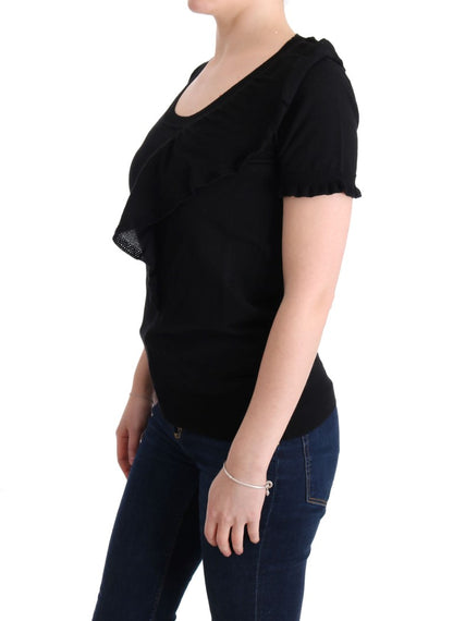 Stunning black top made of 100% lana wool from Italy