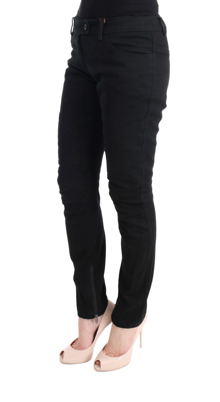 Ermanno Scervino black pants with Italian sophistication and elegance